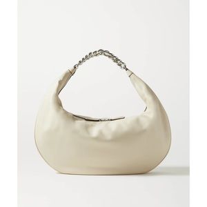 STAUD Off-White Large Chain Sasha Bag Tote NWT Hobo Bag - SHW Cream